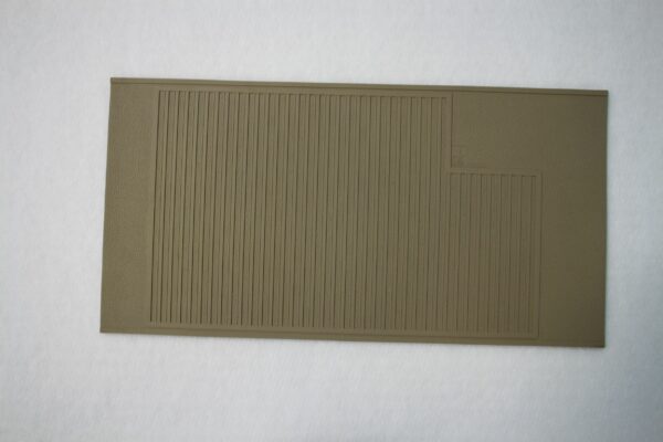 Oldtimer Gummi Hackenschutzmatte graubeige