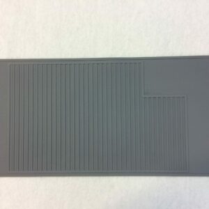 Oldtimer Gummi Hackenschutzmatte grau