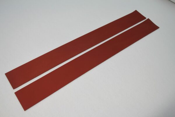 Oldtimer Gummi Türschwellerauflage rot – Bild 2