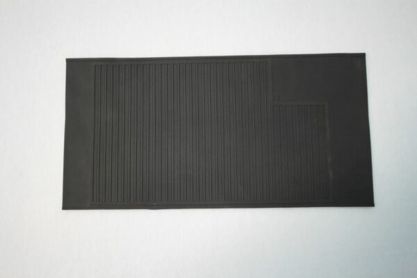 Oldtimer Gummi Hackenschutzmatte schwarz