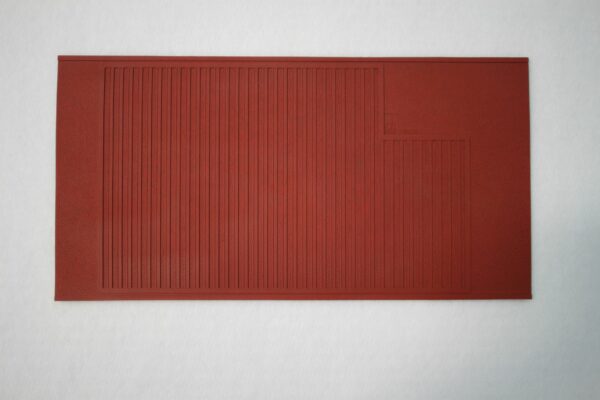 Oldtimer Gummi Hackenschutzmatte rot