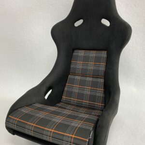 Innenflächen passend für Recaro Pole Position mit Bezugsstoff Schottenkaro orange