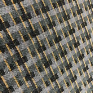 Bezugsstoff Autostoff für Truck, dunkel grau mit Muster - orange