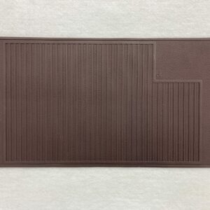 Oldtimer Gummi Hackenschutzmatte braun - brasil