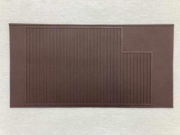 Oldtimer Gummi Hackenschutzmatte braun - brasil