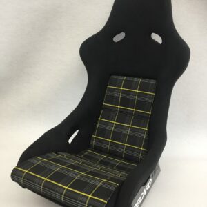 Innenflächen passend für Recaro Pole Position mit Bezugsstoff Schottenkaro gelb