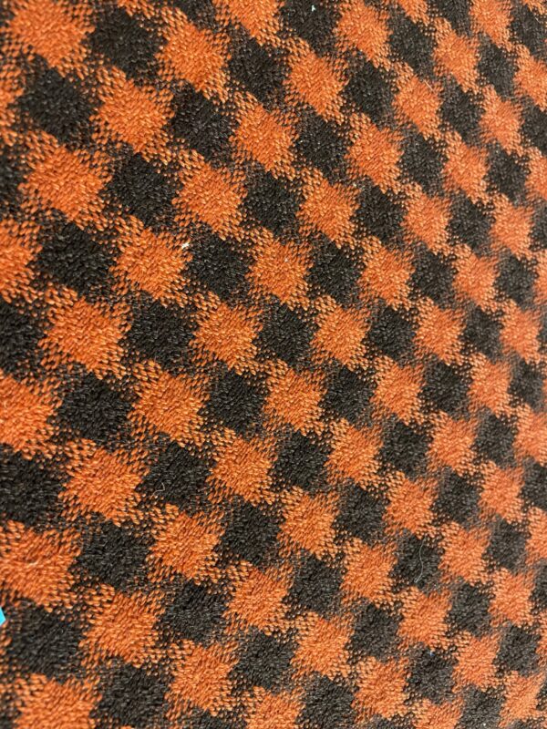 Bezugsstoff Autostoff für  LKW orange / schwarz 200/ 67