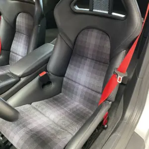 Innenflächen passend für Porsche Sportschalensitz mit Bezugsstoff Multicolor dunkelgrau
