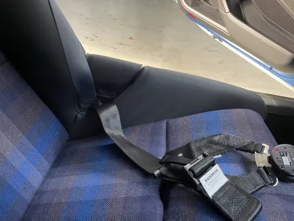 Bezüge für Innenflächen passend für Porsche Vollschalensitz mit Bezugsstoff Multicolor blau