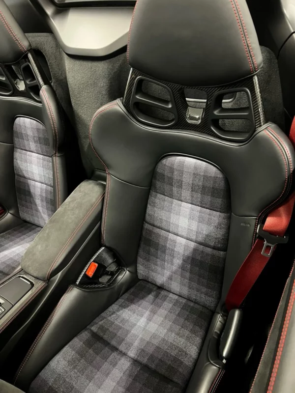 Innenflächen passend für Porsche Vollschalensitz mit Bezugsstoff Multicolor dunkelgrau – Bild 5
